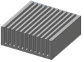 Horizontal up heat sink fin orientation Photo